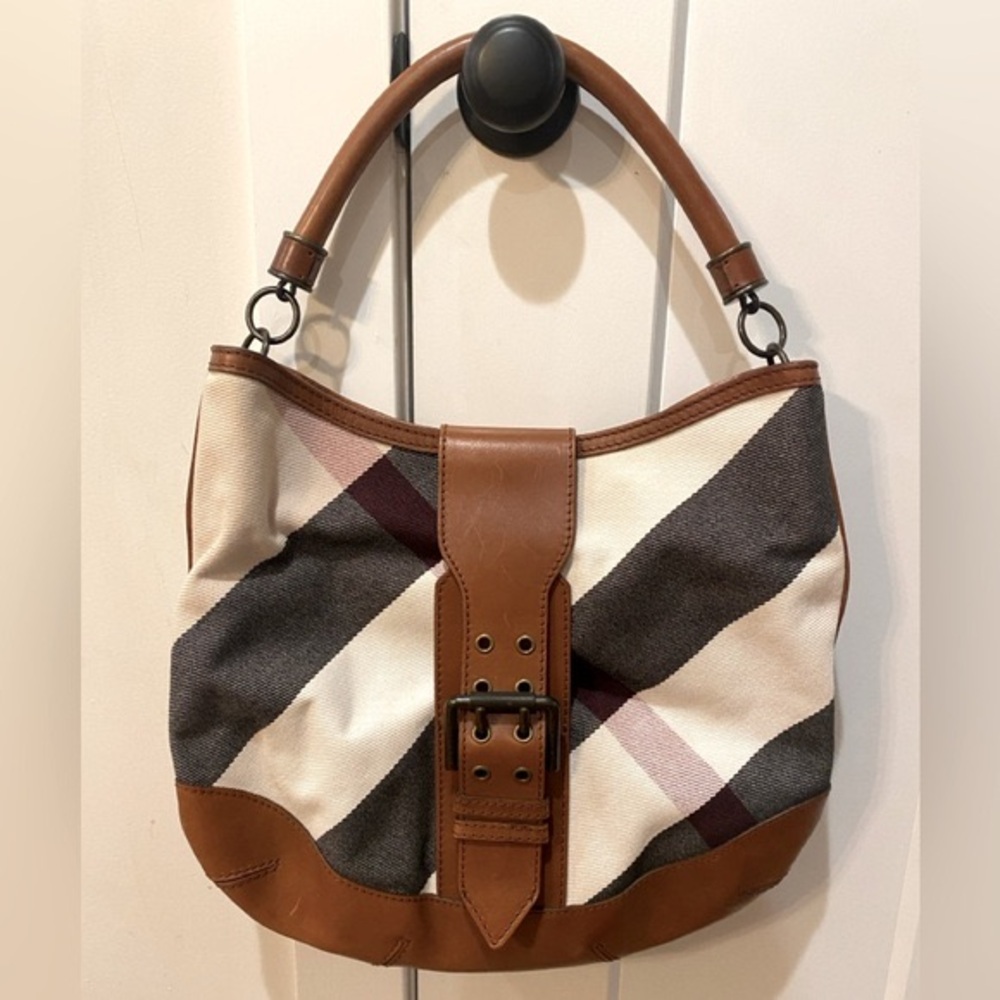 Burberry Purse with Handle and Removable Shoulder Strap